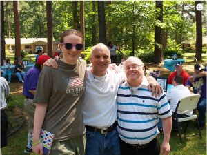 Holy Angels residents and supporters at last year's Give for Good cookout. 