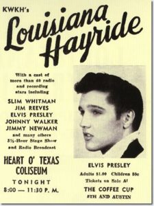 Louisiana Hayride poster with Elvis