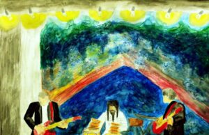 Shreveport Afire in Reds and Yellows: Thomas M Little at Rhino Coffee