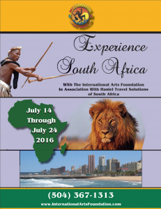 Brochure from the South Africa Trip