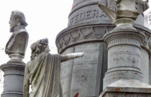 Confederate Monument Vandalized with Red Paint in the Wake of Week of Violence
